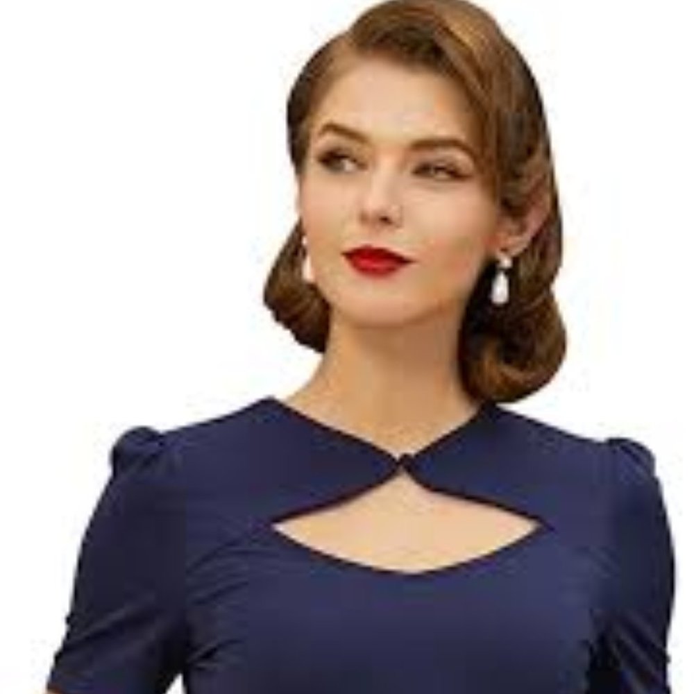 NWT Belle Retro 1950s Vintage Button Front Top